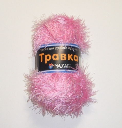 Пряжа "Травка", цвет 2000 розовый 