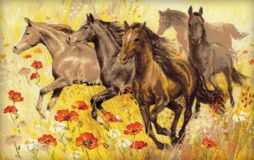 1064 "Табун лошадей"